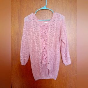 Pink Rose Pink Lace Top